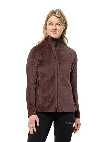 Produktbild: Jack Wolfskin Damen Rotwand Fz W Fleece Jacke, Dark Maroon, L EU