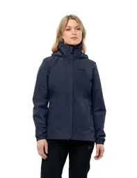 Produktbild: Jack Wolfskin Damen Stormy Point Jacket, Night Blue, L EU