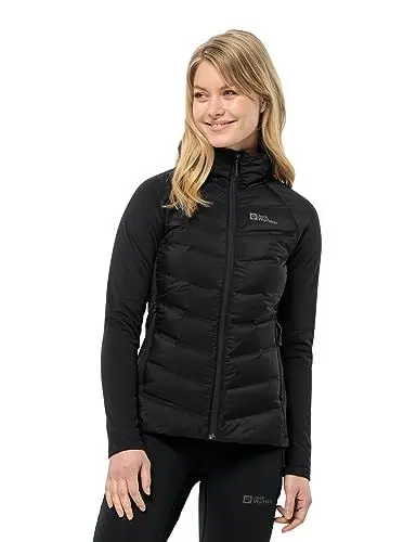 Produktbild: Jack Wolfskin Damen Tasman DOWN HYBRID W Daunenjacke, Black, L