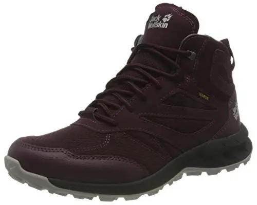 Produktbild: Jack Wolfskin Damen Woodland Texapore MID W Outdoorschuhe, Burgundy/pink, 38 EU