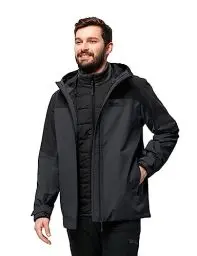 Produktbild: Jack Wolfskin Herren Glaabach 3in1 Jkt M, Schwarz, L EU