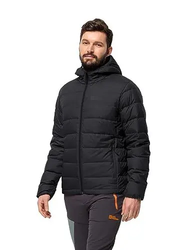Produktbild: Jack Wolfskin Herren ATHER DOWN Hoody M RDS Daunenjacke, Black, XXL
