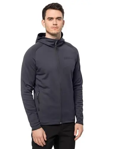 Produktbild: Jack Wolfskin Herren BAISELBERG Hooded FZ M Fleecejacke, Ebony, XXL