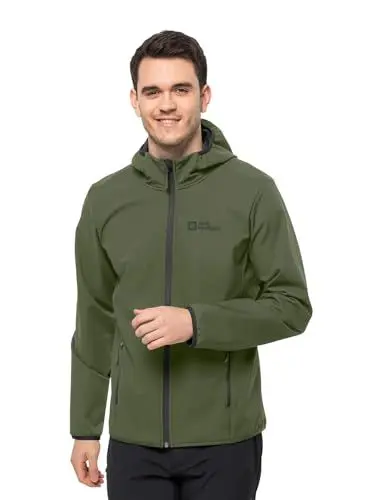 Produktbild: Jack Wolfskin Herren Bornberg Hoody M Softshelljacke, Greenwood, XL EU