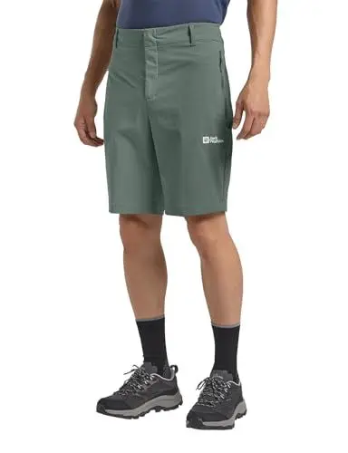 Produktbild: Jack Wolfskin Herren Hikeout M Wander-Shorts, Slate Green, 48 EU