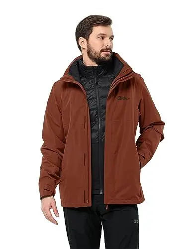 Produktbild: Jack Wolfskin Herren LUNTAL 3IN1 JKT M Jacket, Carmine, L