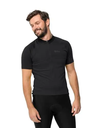 Produktbild: Jack Wolfskin Herren MOROBBIA FZ T M Fahrradjacke, Black, S