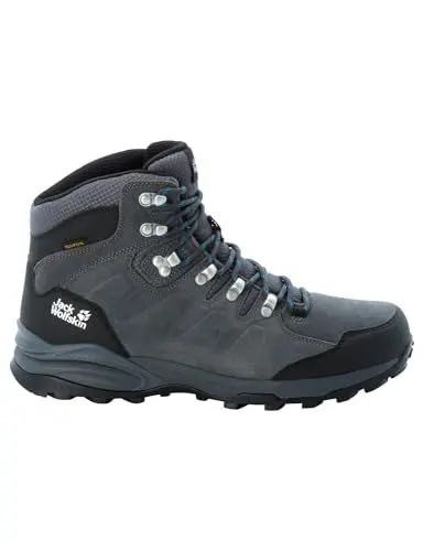 Produktbild: Jack Wolfskin Herren Refugio Texapore Mid M, Grey / Black, 45 EU
