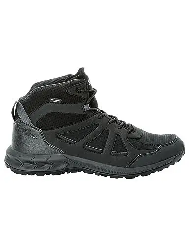 Produktbild: Jack Wolfskin Herren Woodland 2 Texapore MID M Wanderschuh, Black, 40.5 EU