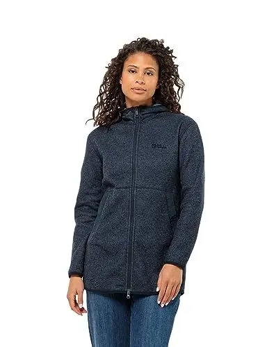 Produktbild: Jack Wolfskin Damen TANNENSPUR Coat W Fleece-Jacke, Night Blue, M