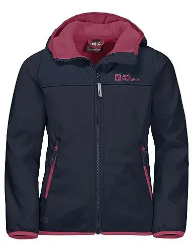 Produktbild: Jack Wolfskin Unisex Kinder Fourwinds Jacket Kids Softshelljacke, night blue, 116 EU