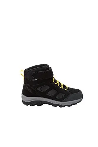Produktbild: Jack Wolfskin Unisex Kinder Vojo Lt Texapore Mid K, Black / Burly Yellow Xt, 35 EU