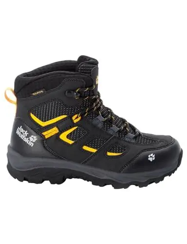 Produktbild: Jack Wolfskin Unisex Kinder Vojo Texapore Mid K, Black / Burly Yellow, 29 EU