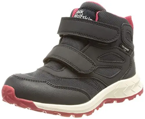 Produktbild: Jack Wolfskin Unisex Kinder Woodland Texapore Mid Vc K, Dark Blue / Pink, 36 EU