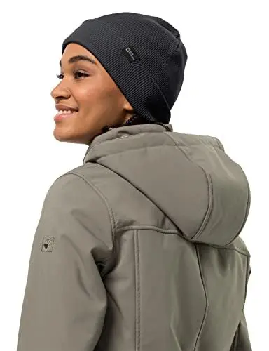 Produktbild: Jack Wolfskin Unisex Rib Hat Mütze, Schwarz, Einheitsgröße EU