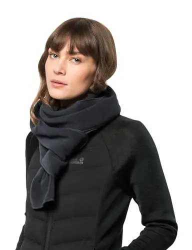 Produktbild: Jack Wolfskin Unisex Vertigo Scarf Fleeceschal, Schwarz, Einheitsgröße EU