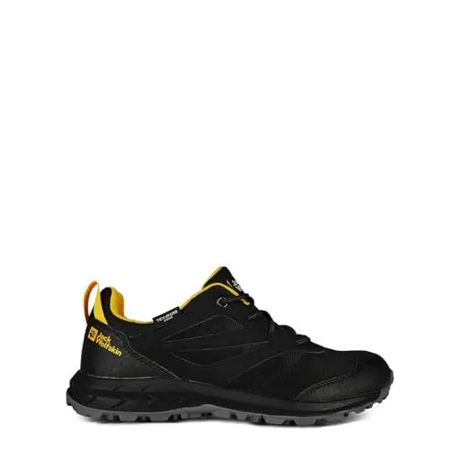 Produktbild: Jack Wolfskin Unisex Woodland Texapore Low K Walking-Schuh, Black/Burly Yellow Xt, 38 EU