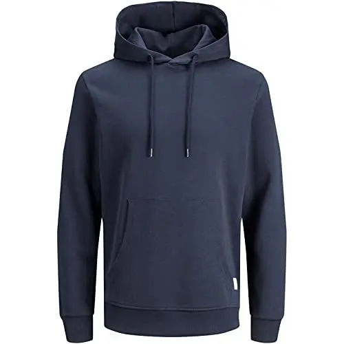 Produktbild: JACK & JONES Herren Jjebasic Noos Hooded Sweatshirt, Navy Blazer, M EU