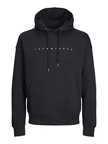 Produktbild: JACK & JONES Herren Hoodie Kapuzensweatshirt Logo Kapuzenpullover, Farbe:Blau, Artikel:-Dark Navy, Größe:XL