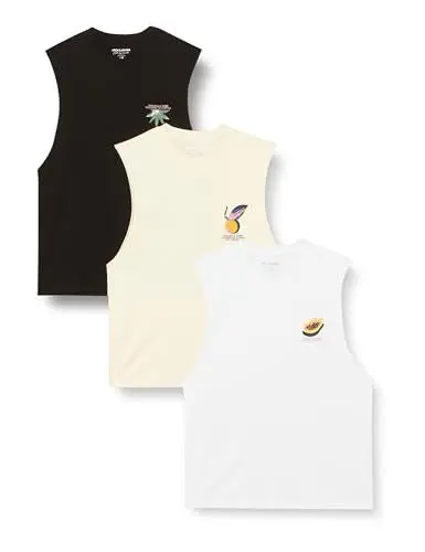 Produktbild: JACK & JONES Jortampa Sleeveless Tee Ss Cn 3Pk Mp