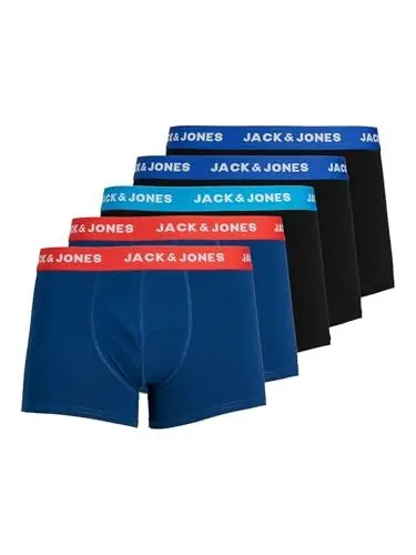 Produktbild: JACK & JONES Herren Jaclee Trunks 5 Pack Boxershorts, Surf The Web, XL EU