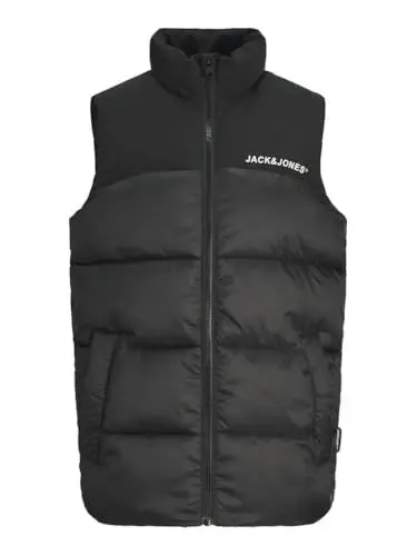 Produktbild: Jack & Jones Jungen Jjmoon Bodywarmer Stand Collar Jnr Steppweste, Schwarz, 140
