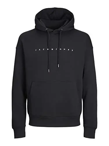 Produktbild: Jack & Jones Herren Jjestar Jj Sweat Hood Noos Pls Kapuzenpullover, Schwarz, 3XL Große Größen EU