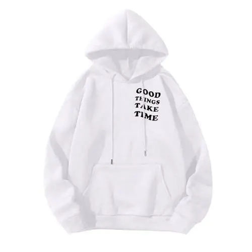 Produktbild: Jacke Herren Kapuzenpullover Herren Langarmshirt Herren Baumwolle Weiße Tshirts Herren Wachsjacke Herren Weiße Tshirts Herren Herren Jacke Beheizbarer Hoodie Weisse Tshirts Weiß M
