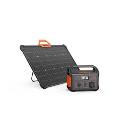 Produktbild: Jackery Solargenerator 500, 518WH Tragbare Powerstation mit SolarSaga 80W Solarpanel, 230V/500W mobile Stromversorgung mit LCD Anzeige für Urlaub auf dem Campingplatz, Outdoor Abenteuer & Notfälle