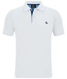 Produktbild: JACKETOWN Polo Shirts Herren Kurzarm Golf Poloshirt Schnelltrocknend Casual Sport Shirt Outdoor Atmungsaktives T-Shirts Sommer Polo Hemd Männer(Weiß-L)