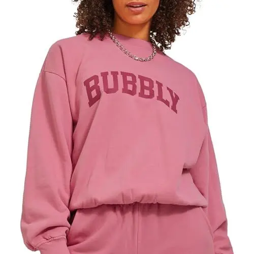 Produktbild: Jack&Jones Damen JXJADA Soft Loose LS Sweat SWT NOOS Sweatshirt, Confetti/Print:Bubbly, S