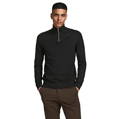 Produktbild: JACK&JONES Essentials Mens Black Knit High Neck