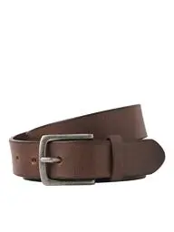 Produktbild: JACK & JONES Herren Jacian Leather Belt Ledergürtel 12227162 ,Brown Stone ,80