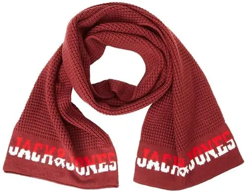 Produktbild: JACK & JONES Herren Jacwaffle Scarf Schal 12236504 ,Cabernet ,Einheitsgröße