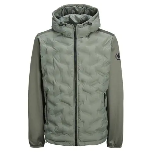 Produktbild: JACK & JONES Herren JCOHEAT HYBRID Jacket SN Jacke 12254548,Agave Green,L