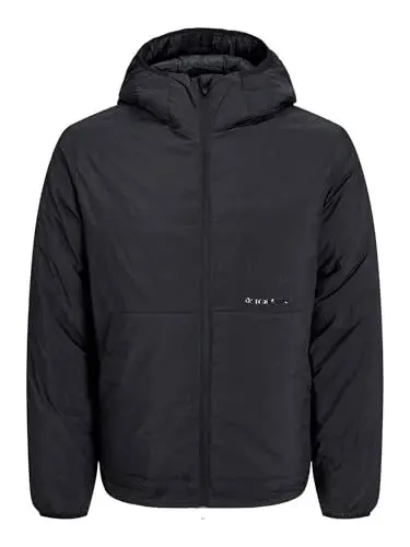 Produktbild: JACK & JONES Herren Shell-Jacke JORVESTERBRO Insulated Hood Jacket SN 12252917,Schwarz,XXL
