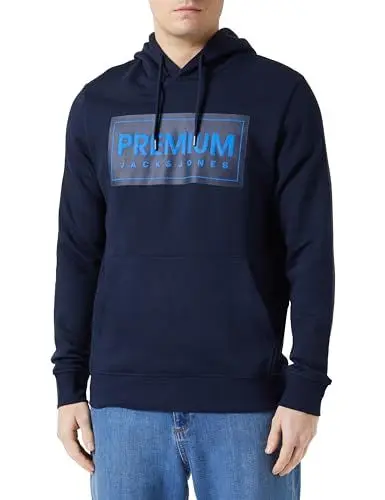 Produktbild: JACK & JONES Herren Jprblusule Sweat Hood Bmu23 Kapuzenpullover, Silt Green,S