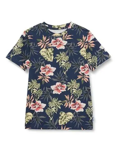 Produktbild: JACK&JONES JUNIOR Jungen Jjchill AOP Tee Ss Crew Neck Jnr T-Shirt, Navy Blazer, 176 cm
