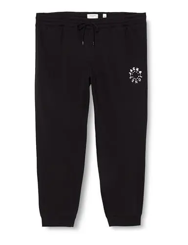 Produktbild: JACK&JONES PLUS Herren Jpstgordon Jjwarrior Sweat Pants im Pls Jogginghose, Schwarz, 44 EU