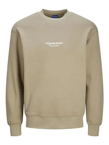 Produktbild: JACK & JONES Herren Jorvesterbro Sweat Crew Neck Noos 12241694,Silver Sage,M