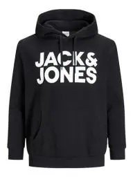 Produktbild: JACK & JONES Hoodie Kapuzen Sweater Pullover Basic Sweatshirt Plus Size