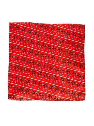 Produktbild: Jacob Alexander Men's Christmas Star Diagonal Stripe with Dots Pattern Pocket Square Handkerchief Hanky - Orange Red Green Yellow