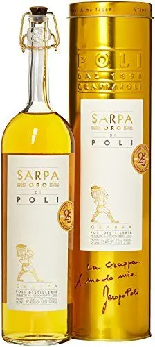 Produktbild: Jacopo Poli Grappa Sarpa Barrique di Poli in Geschenkröhre (1 x 0.7 l)