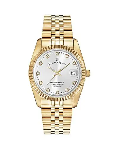 Produktbild: Jacques Du Manoir Damenuhr - Inspiration, 36 mm Analog Quarzuhr mit Edelstahl Armband