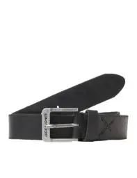 Produktbild: JACK & JONES Legerer Echtleder Gürtel Klassischer Leather Belt mit Löcher JACROCK