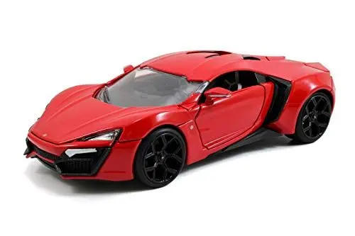 Produktbild: Jada Toys Fast & Furious Lykan Hypersport, Auto, Tuning-Modell im Maßstab 1:24, zu öffnende Türen, Motorhaube und Kofferraum, rot