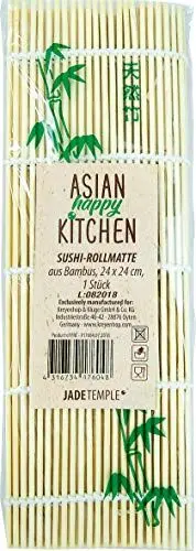 Produktbild: JADE TEMPLE Bambusmatte für Sushi, für die Zubereitung von Maki Sushi, 24 x 24 cm, 1 x Bambusmatte
