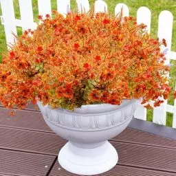 Produktbild: Jadeunm 10 Bündel Künstliche Herbstblumen Künstliche Herbststrauß Wetterfest Herbst Balkonpflanzen Herbst Kunstblumen wie Echt Herbst Deko für Garten Tischdeko Hause Dekoration