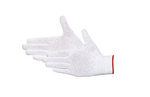 Produktbild: Jah 2181 Baumwoll-Strickhandschuh 12 Paar dünn weiß Gr. 10