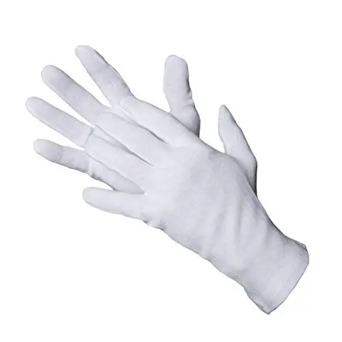 Produktbild: Jah 801 Baumwollhandschuh 12 Paar oekotex leicht weiß Gr. 7-13